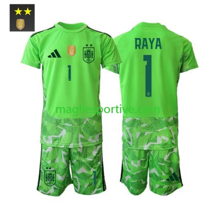 Completo Calcio Spagna David Raya 1 Portiere Bambino Divisa Terza 2026-2027 Completo Calcio Spagna David Raya 1 Portiere Bambino Divisa Terza 2026-2027
